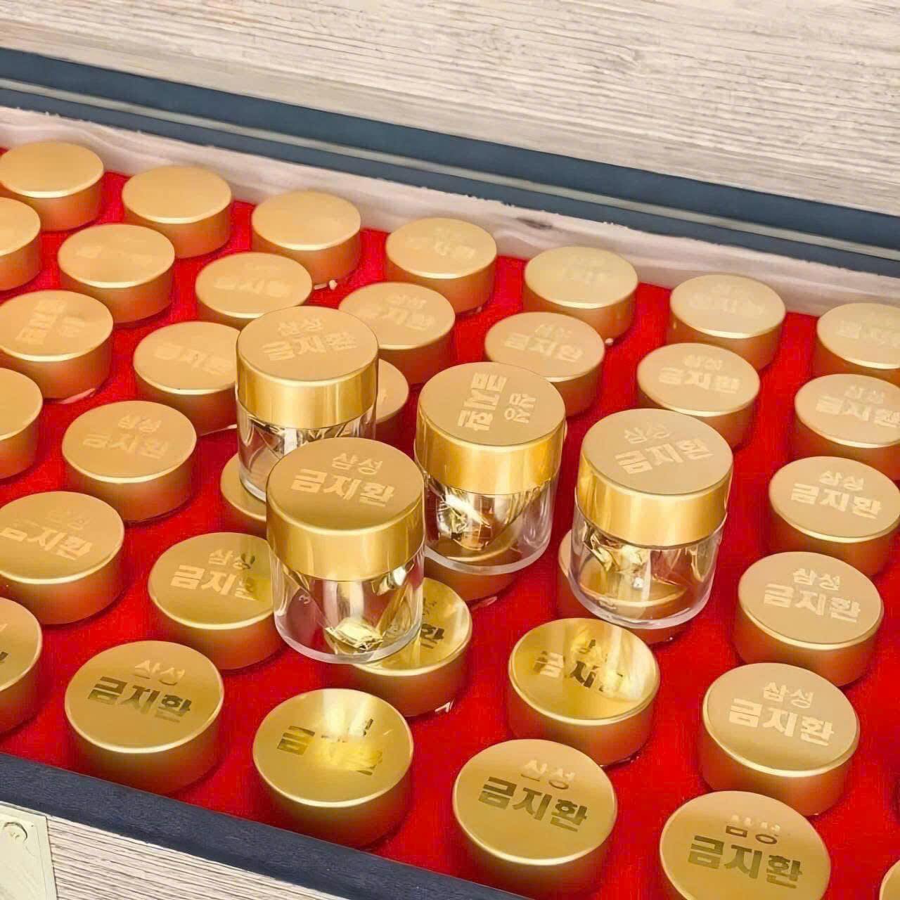 An Cung Ngưu Hoàng Hoàn Hàn Quốc hộp gỗ 60 viên - Ảnh 5