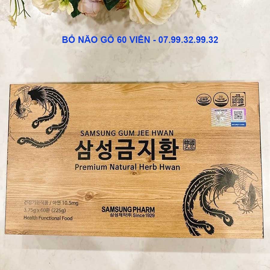 An Cung Ngưu Hoàng Hoàn Hàn Quốc hộp gỗ 60 viên