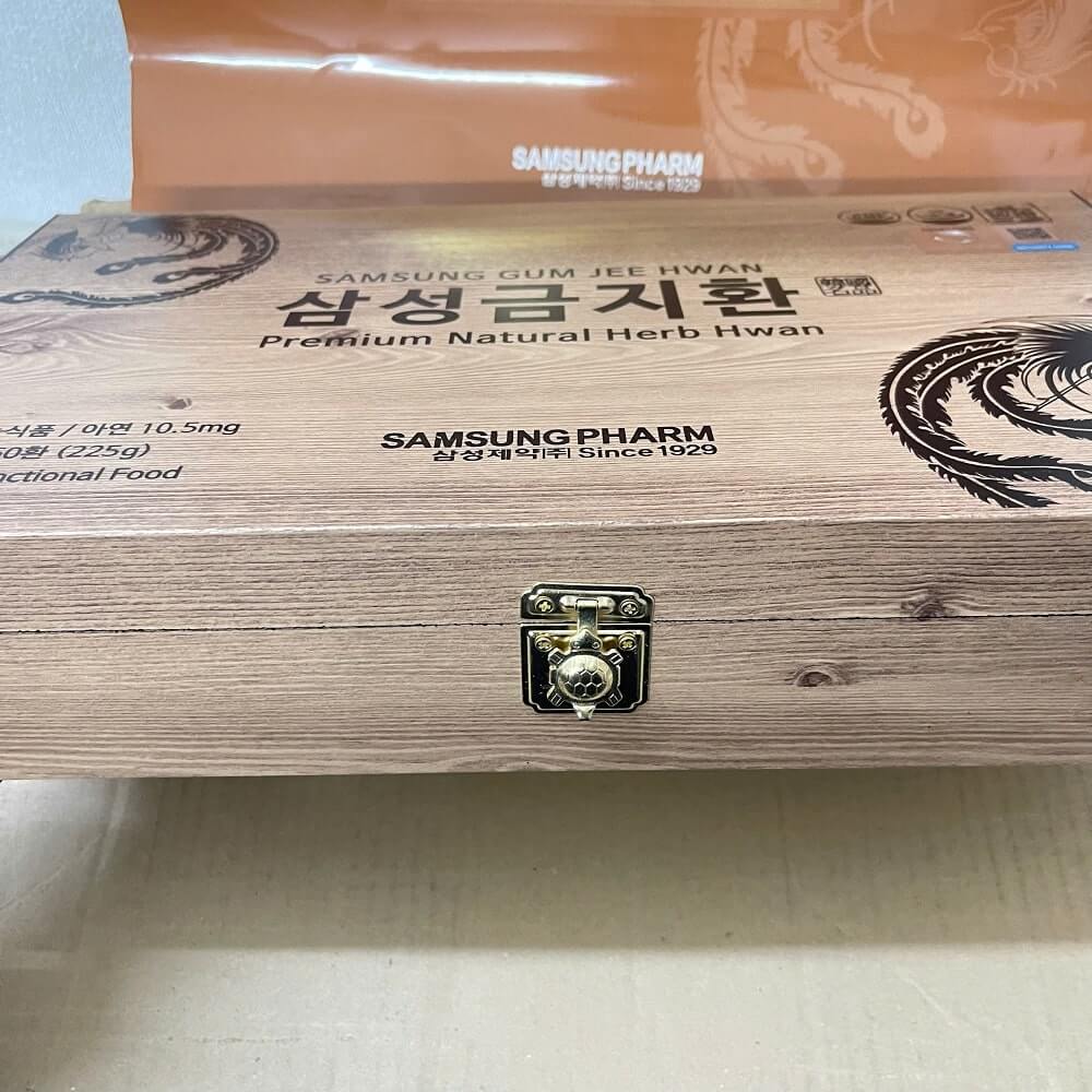 An Cung Ngưu Hoàng Hoàn Hàn Quốc hộp gỗ 60 viên - Ảnh 2