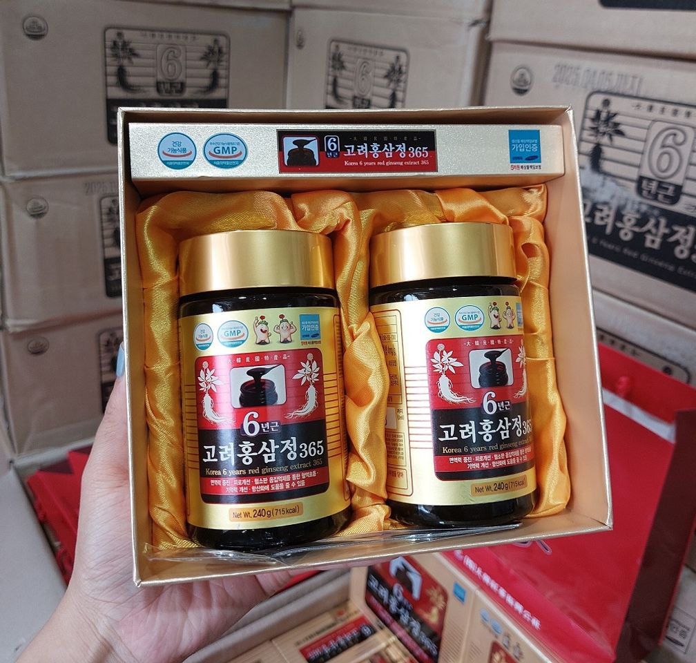 Cao hồng sâm 365 Hàn Quốc 6 năm tuổi hộp 4 lọ - Ảnh 2