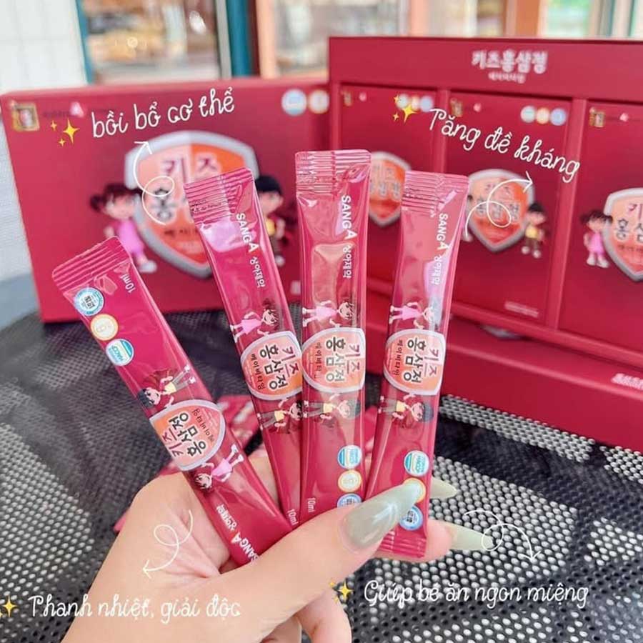 Nước Hồng Sâm Baby Sanga Hàn Quốc Hộp 30 gói - Ảnh 4