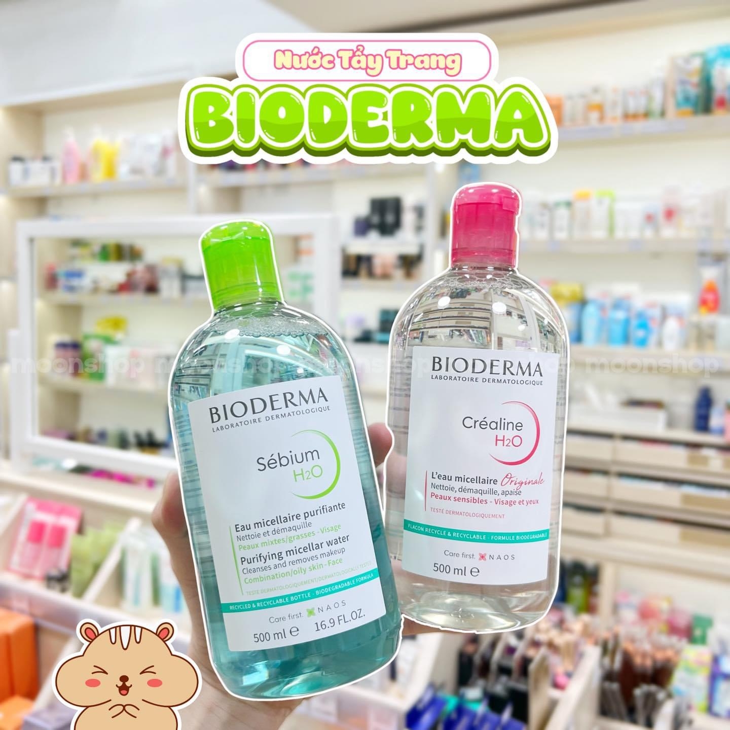 Nước Tẩy Trang Bioderma Dành Cho Da Nhạy Cảm 500ml