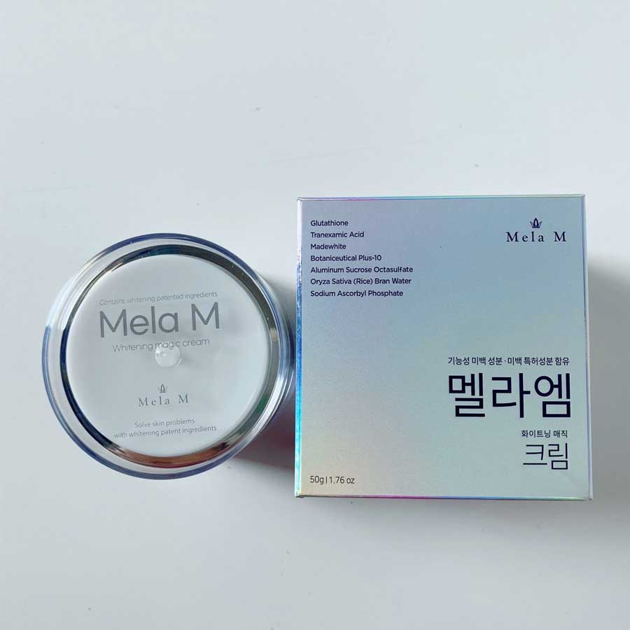 Kem Dưỡng Trắng Mờ Thâm Nám Tàn Nhang Mela M Hàn Quốc Hộp 50gr - Ảnh 3