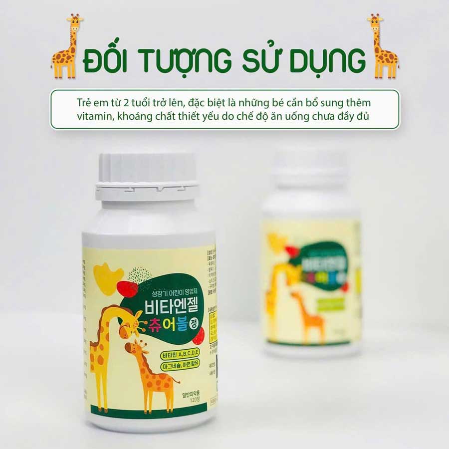 Kẹo Canxi Hươu Cao Cổ Hàn Quốc Tăng Chiều Cao Tối Ưu Cho Bé (Hộp 180 viên) - Ảnh 2