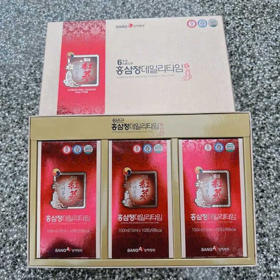 Tinh Chất Nước Hồng Sâm SangA Dành Cho Người Lớn Hàn Quốc 30 gói - Ảnh 2