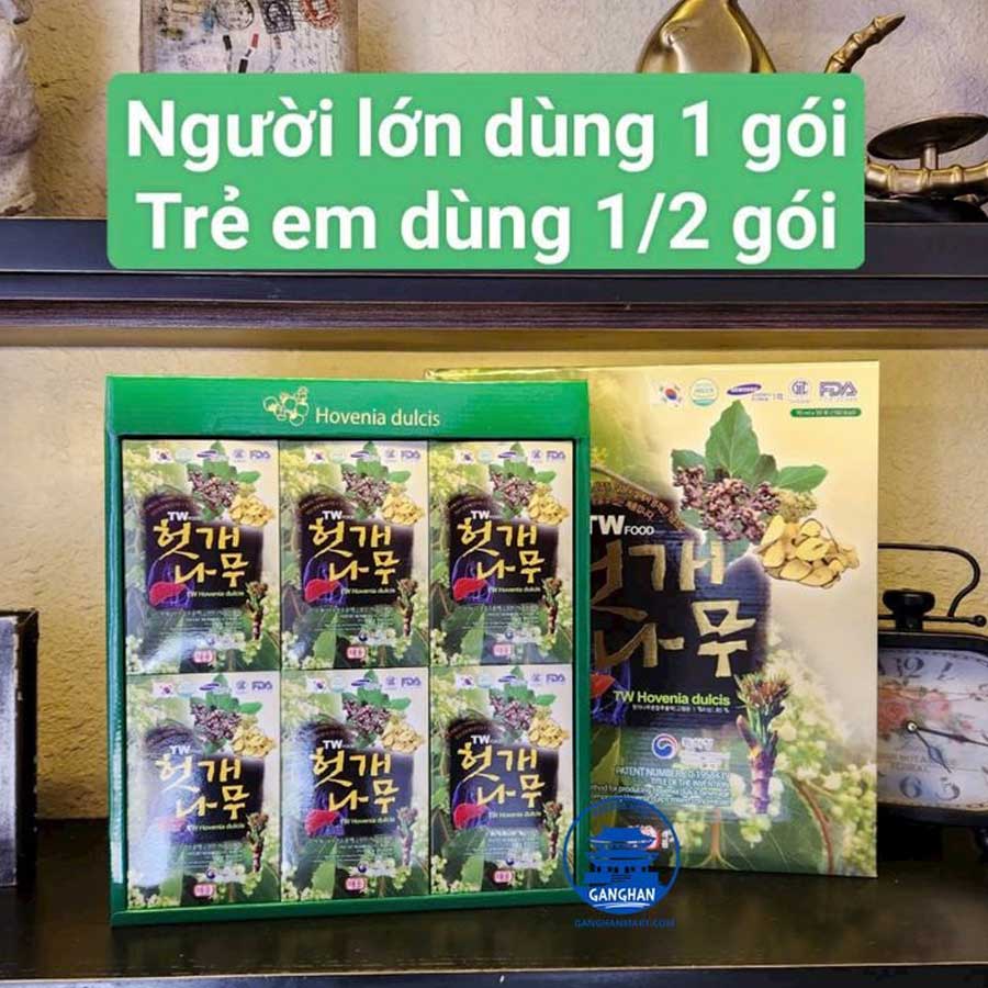 Nước Uống Bổ Gan Hàn Quốc Hovenia Taewoong Food Hộp 30 gói - Ảnh 3