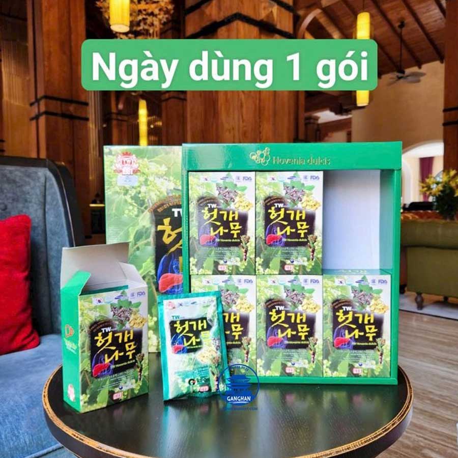 Nước Uống Bổ Gan Hàn Quốc Hovenia Taewoong Food Hộp 30 gói - Ảnh 4