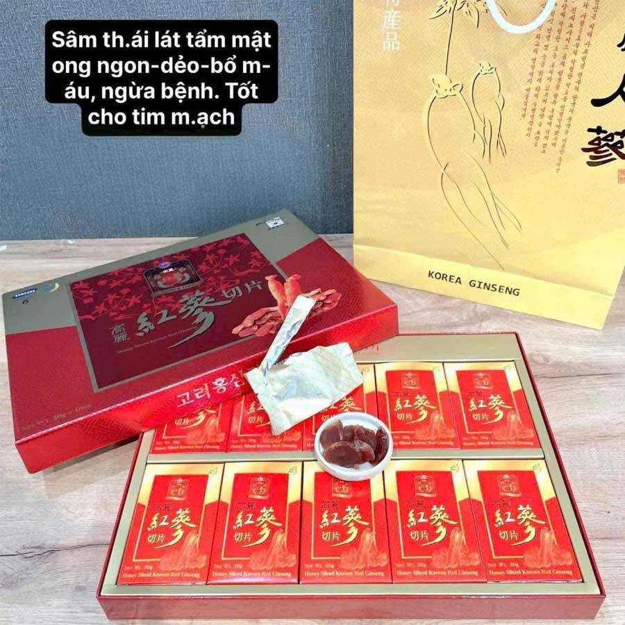 Sâm Lát Tẩm Mật Ong Hàn Quốc Sambok Food 200g - Ảnh 2