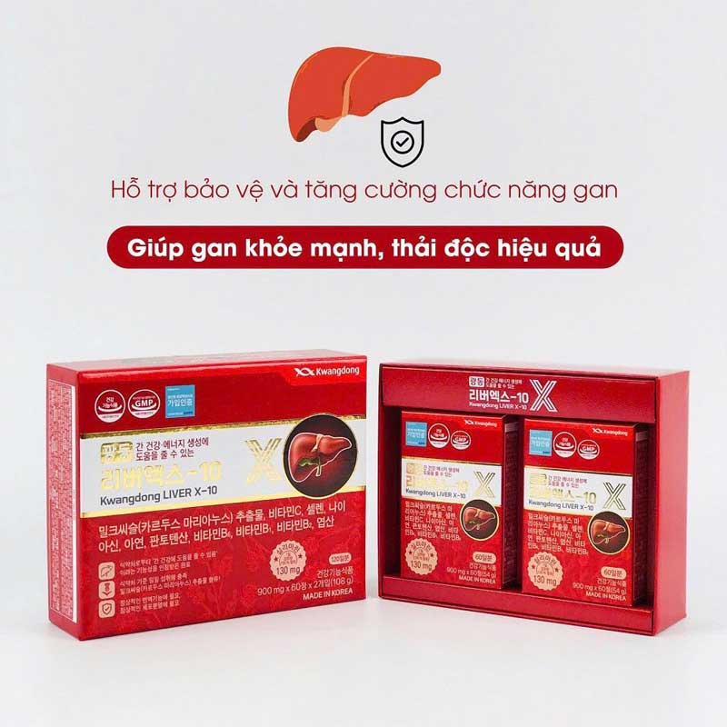 Viên uống bổ gan Kwangdong LiverX – 10 Hàn Quốc 120 viên - Ảnh 2
