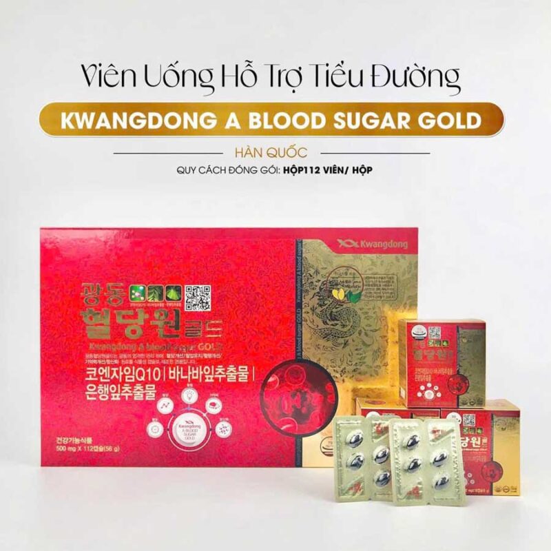 Viên Uống Hỗ Trợ Trị Tiểu Đường KwangDong Hộp 112 Viên