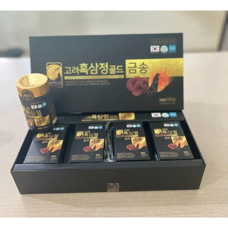 Cao Hắc Sâm Linh Chi Đông Trùng Hạ Thảo Hàn Quốc hộp 4 lọ tại Mai Korea - ảnh 2