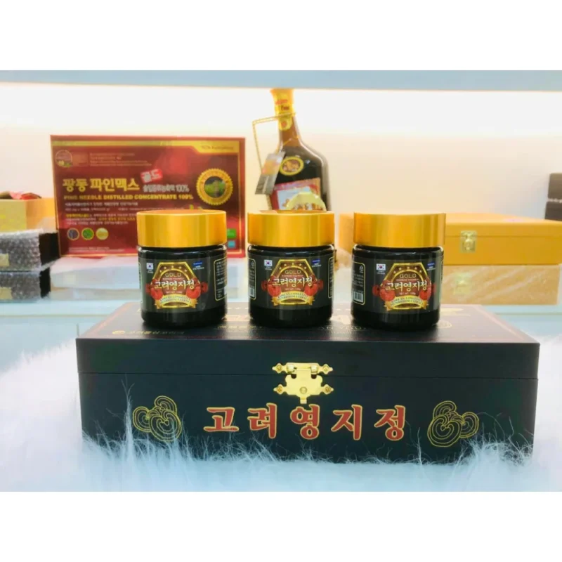 Cao Linh Chi Hộp Gỗ Đen Hàn Quốc thượng hạng 3 lọ tại Mai Korea - ảnh 2