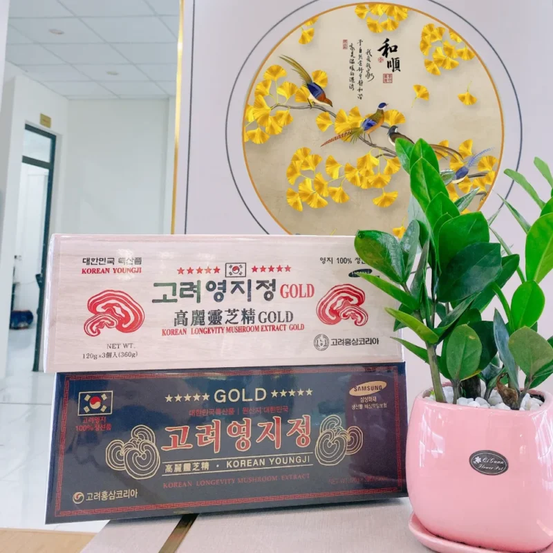 Cao Linh Chi Hộp Gỗ Đen Hàn Quốc thượng hạng 3 lọ tại Mai Korea - ảnh 6
