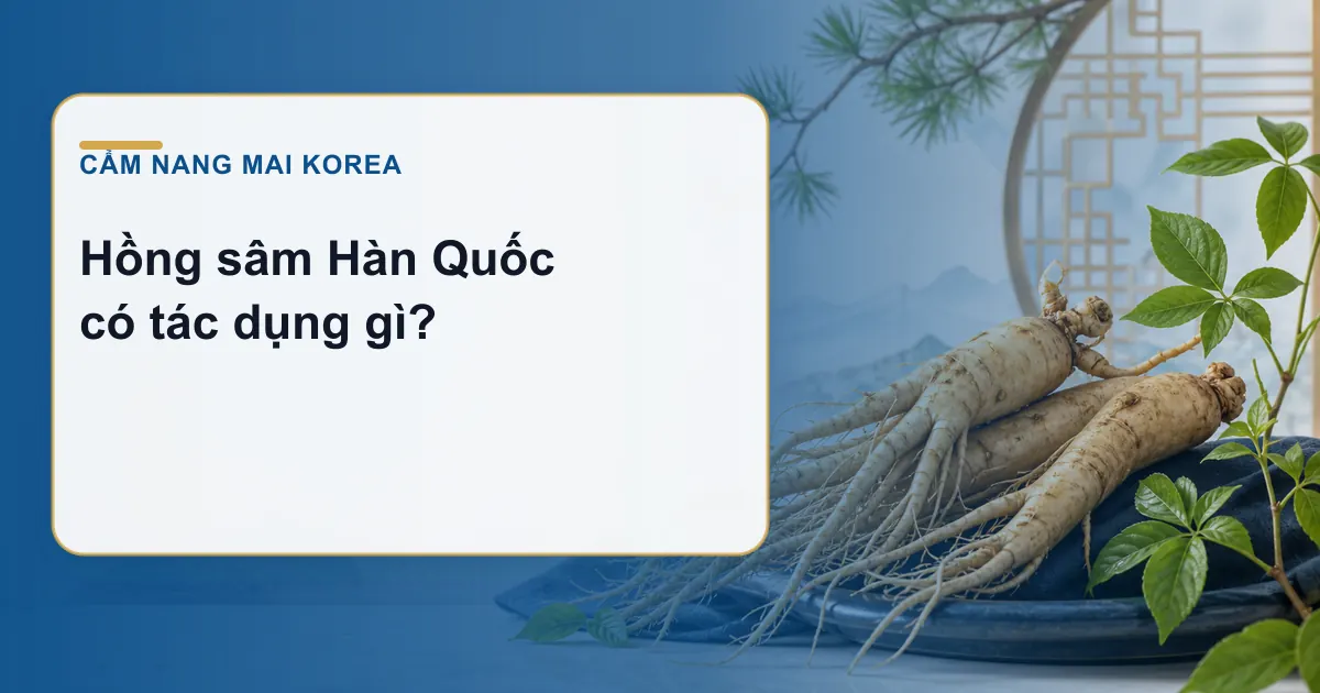 Hồng sâm Hàn Quốc có tác dụng gì