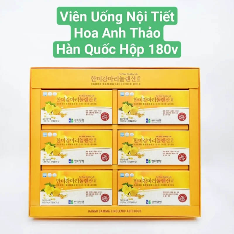 Tinh dầu hoa anh thảo Hanmi Gamma Linolenic Acid 180 viên tại Mai Korea - ảnh 3