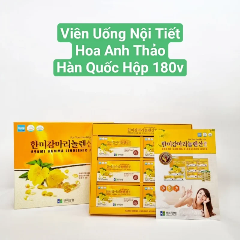 Tinh dầu hoa anh thảo Hanmi Gamma Linolenic Acid 180 viên tại Mai Korea - ảnh 4