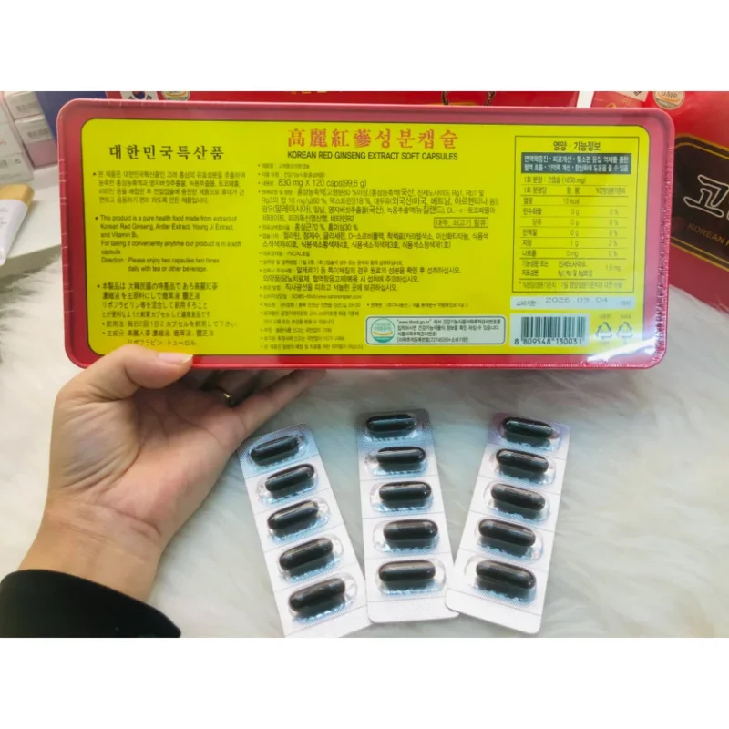 Viên đạm sâm nhung hươu tổng hợp Hàn Quốc hộp 120 viên tại Mai Korea - ảnh 3